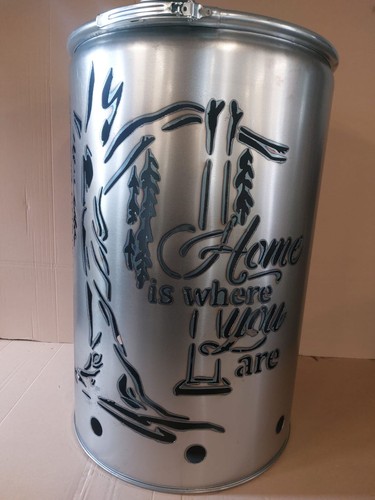 Feuertonne mit home is - feuertonne,