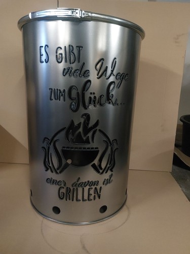 Feuertonne mit grillen - mit,