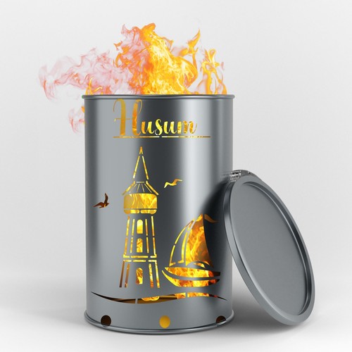 Feuertonne mit husum - feuertonne,