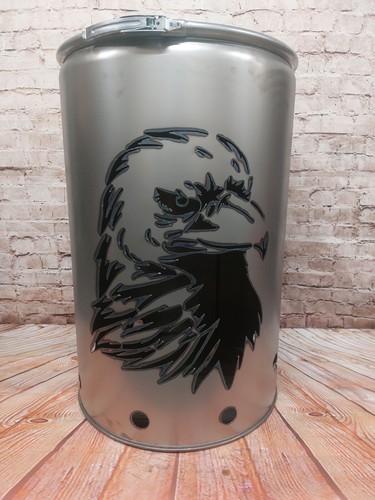 Feuertonne mit adler motiv - mit, adler-