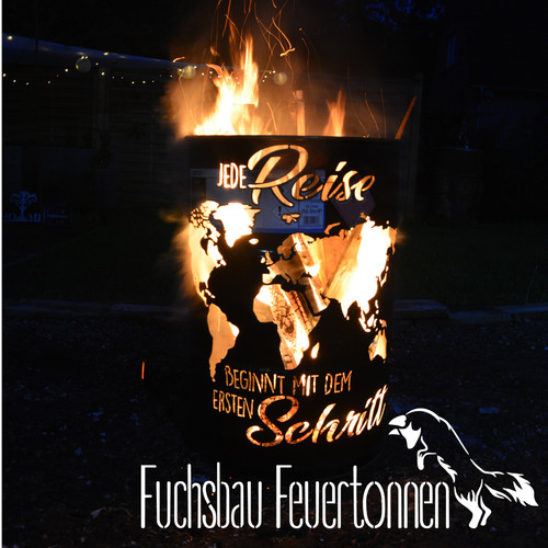 Der erste schritt feuertonne - erste,