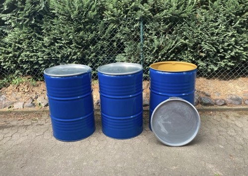 Metalltonne metallfass mit - , metalltonne,
