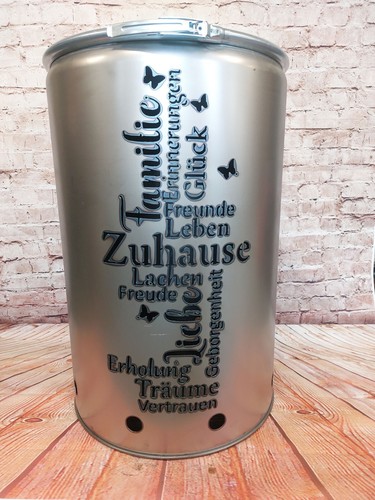 Feuertonne mit familie - mit,